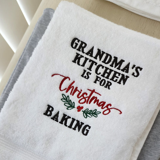 Christmas Tea Towels - Embroidery