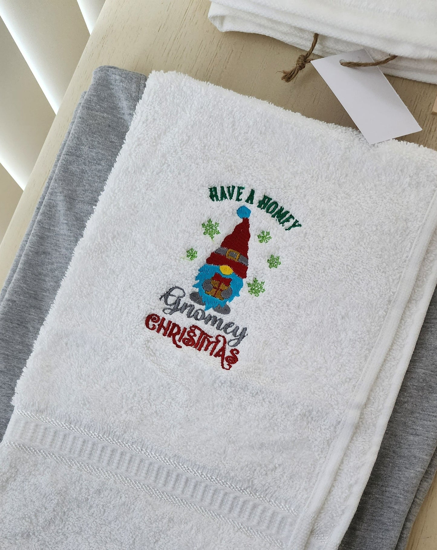 Christmas Tea Towels - Embroidery