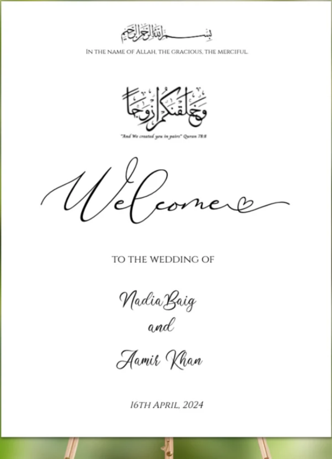 Event Sign - Indian Wedding